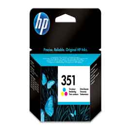 Hp - Cartuccia ink originale - 351 - C/M/Y - CB337EE - 170 pag