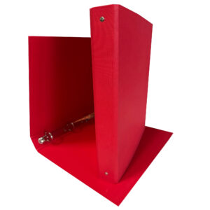 Raccoglitore King - 4 anelli tondi 30 mm - dorso 4 cm - 22x30 cm - rivestimento in PPL - rosso - Starline