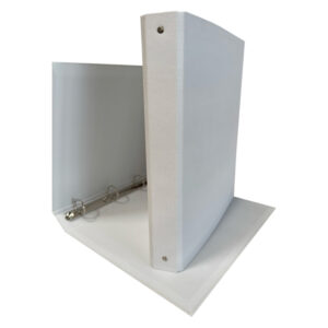 Raccoglitore King - 4 anelli tondi 30 mm - dorso 4 cm - 22x30 cm - rivestimento in PPL - bianco - Starline