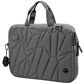 Borsa porta notebook Vacallo 16" - PET - grigio chiaro - SWISS Digital DESIGN