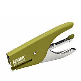 Cucitrice a pinza Rapid Supreme S51 Soft Grip - verde - Rapid