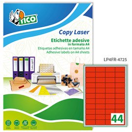 Etichette adesive LP4F - in carta - angoli arrotondati - permanenti - 47