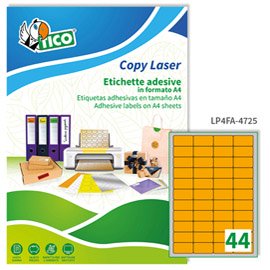 Etichette adesive LP4F - in carta - angoli arrotondati - permanenti - 47