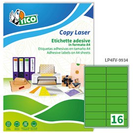 Etichette adesive LP4F - in carta - angoli arrotondati - permanenti - 99