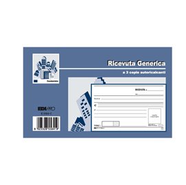 Blocco ricevute generiche - 33 fogli 3 copie autoricalcanti - 9