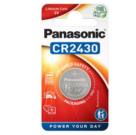 Micropila CR2430 - litio - Panasonic - blister 1 pezzo