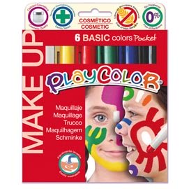 Tempera solida Make Up  - cosmetica - Instant - astuccio 6 colori brillanti