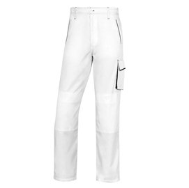 Pantalone da lavoro Panostyle M6PAN - taglia L - PE/cotone - bianco/grigio - Deltaplus