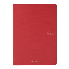 Maxiquaderno EcoQua original PM - A4 - 90 gr - 1 rigo - 40 fogli - rosso scuro - Fabriano