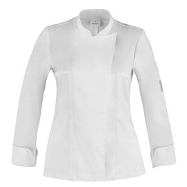 Giacca cuoco Celine - da donna - manica lunga - taglia XL - bianco - Giblor's