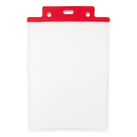 Portanome Pass 6S-P - 10 x 15 cm (A6) - PVC - rosso - Sei Rota - conf. 50 pezzi