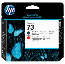 Hp - Testina di stampa originale - 73 - Nero opaco / Rosso - CD949A