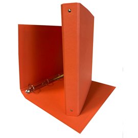 Raccoglitore King - 4 anelli tondi 30 mm - dorso 4 cm - 22x30 cm - rivestimento in PPL - arancio - Starline