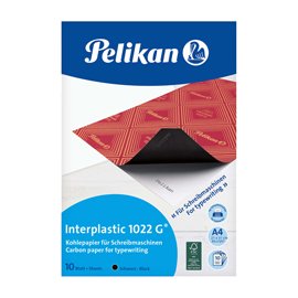 Carta carbone Interplastic® 1022G® - 21x31 cm - nero - Pelikan - conf. 10 fogli